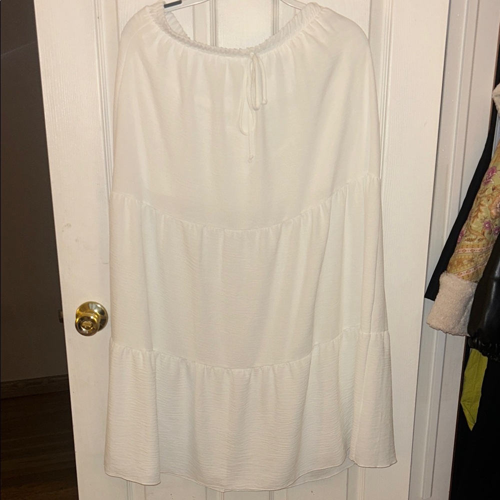 See You Monday White Maxi Skirt